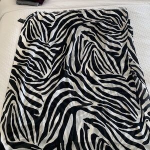 Zebra print scarf